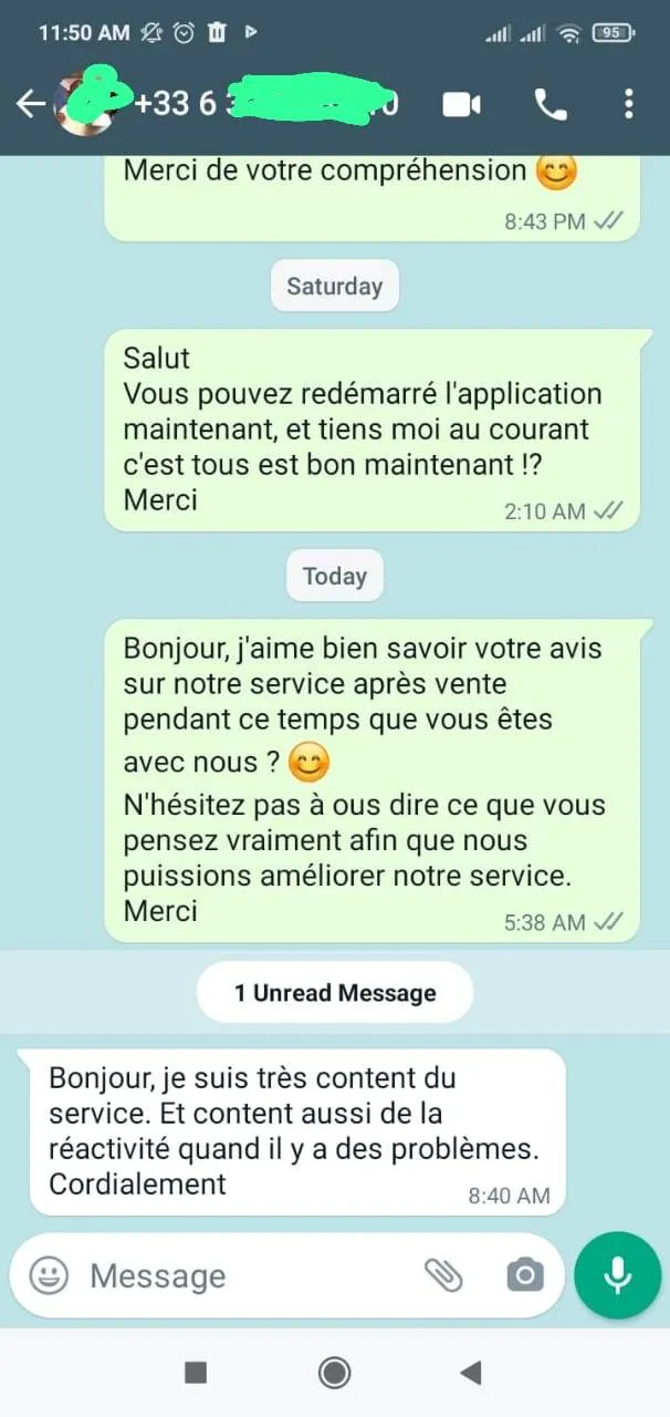 Avis Client 1