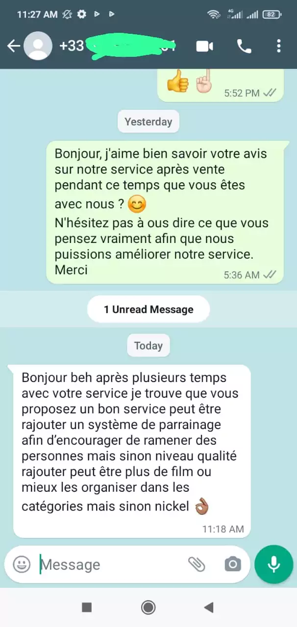 Avis Client 3